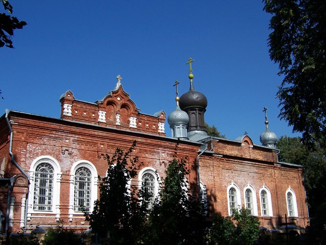 Павловский Посад. Покровско-Васильевский мужской монастырь. Собор Покрова Пресвятой Богородицы. архитектурные детали, Вид с юга		      