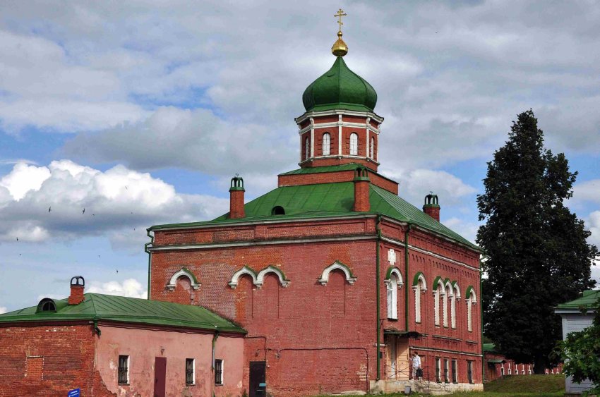 Спасо-Бородинский монастырь. Церковь Усекновения главы Иоанна Предтечи в новом трапезном корпусе, Семёновское (Бородинского с/о) (Можайский городской округ, Московская область). фасады