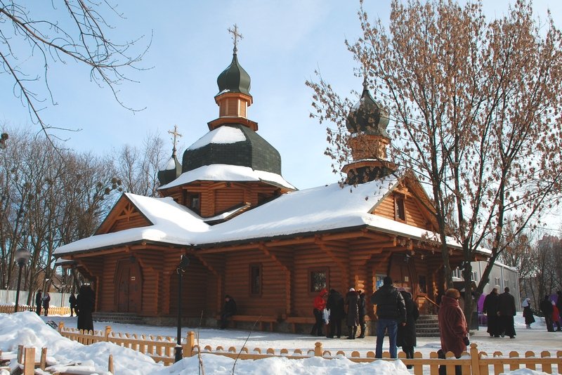 Киев. Церковь Всех Святых. документальные фотографии