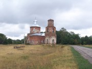 Церковь Казанской иконы Божией Матери, Покрыта новая крыша. Вид с северо-западной стороны.<br>, Губино, Лебедянский район, Липецкая область