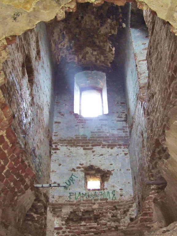 Распятский монастырь. Неизвестная церковь в колокольне, Серпухов (Серпуховский городской округ и гг. Протвино, Пущино, Московская область). архитектурные детали