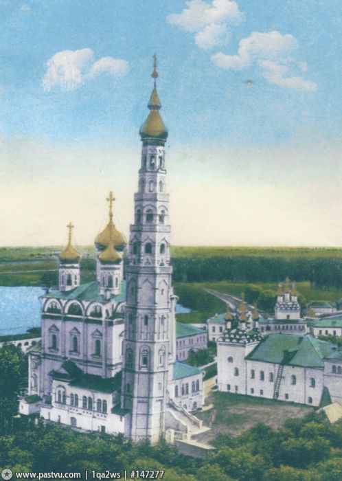 Успенский Иосифо-Волоцкий монастырь. Собор Успения Пресвятой Богородицы, Теряево (Волоколамский городской округ, Московская область). архивная фотография, Фото с сайта pastvu.ru  Фото 1905-1912 гг.