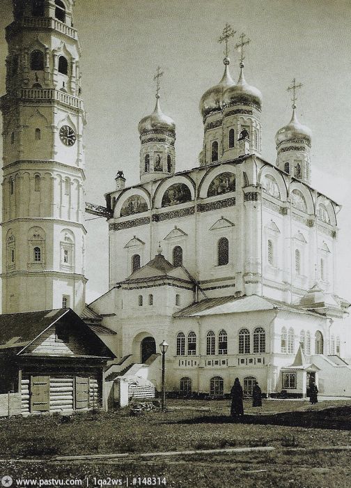 Успенский Иосифо-Волоцкий монастырь. Собор Успения Пресвятой Богородицы, Теряево (Волоколамский городской округ, Московская область). архивная фотография, Фото с сайта .Фото 1903-1915 гг.