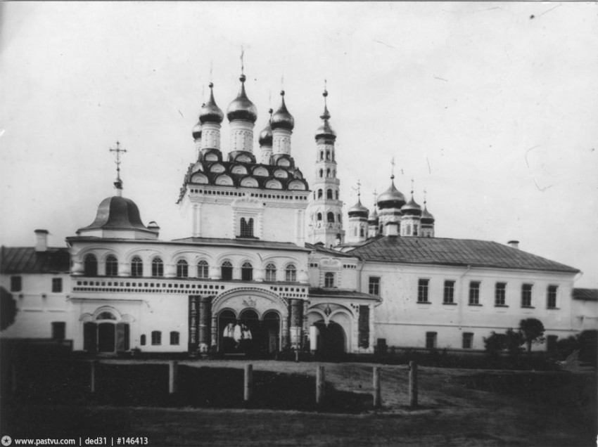 Теряево. Успенский Иосифо-Волоцкий монастырь. Церковь Петра и Павла над Святыми вратами. архивная фотография, Фото с pastvu.ru сайта Фото 1905-1912 гг 