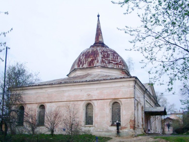 Серпухов. Распятский монастырь. Церковь Распятия Христова. фасады, вид с юго-запада
