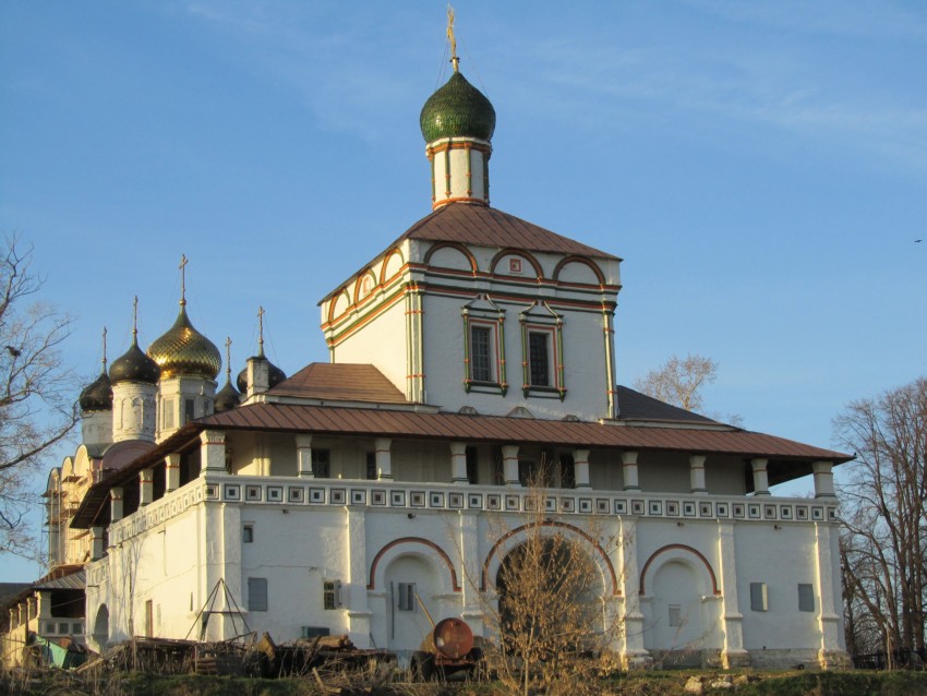 Фаустово (Красный холм). Краснохолмская Ново-Соловецкая Марчуговская пустынь. Церковь Зосимы и Савватия Соловецких. фасады, вид с юга