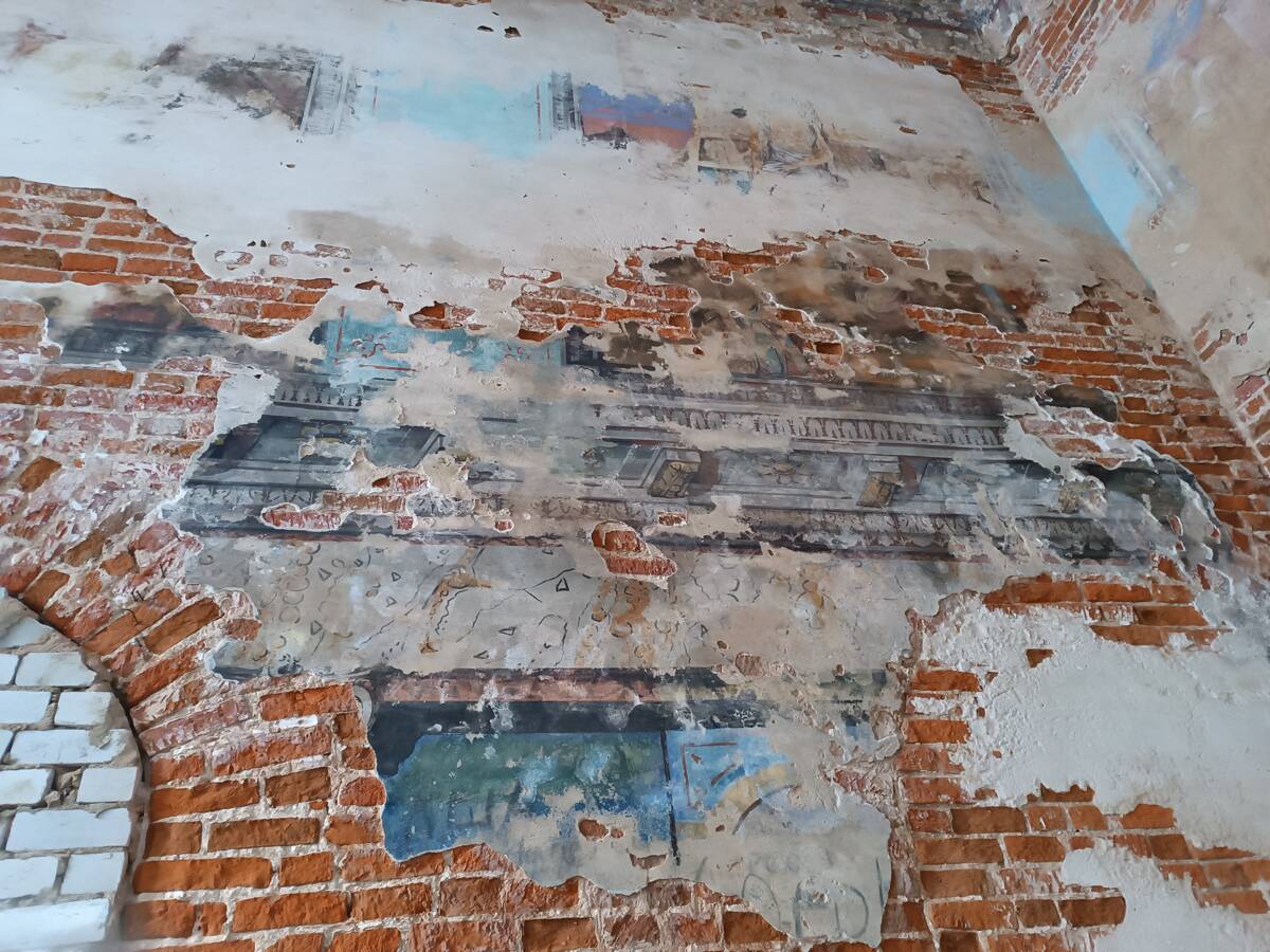 Церковь Рождества Христова, Высоко (Ярославский район, Ярославская область). интерьер и убранство, Элементы фресковой живописи