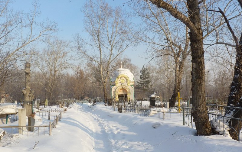 Часовня Василия Мангазейского, Красноярск (Красноярск, город, Красноярский край). общий вид в ландшафте