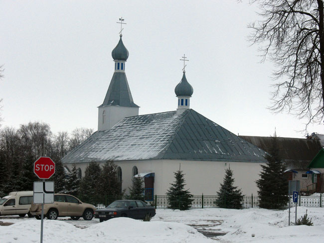 Церковь Георгия Победоносца, Смиловичи (Червенский район, Беларусь, Минская область). общий вид в ландшафте