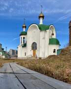 Церковь Двенадцати апостолов при Краевом геронтологическом центре, Вид с юга<br>, Красноярск, Красноярск, город, Красноярский край