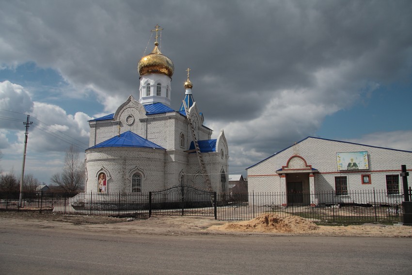 Клеповка. Церковь Николая Чудотворца. общий вид в ландшафте