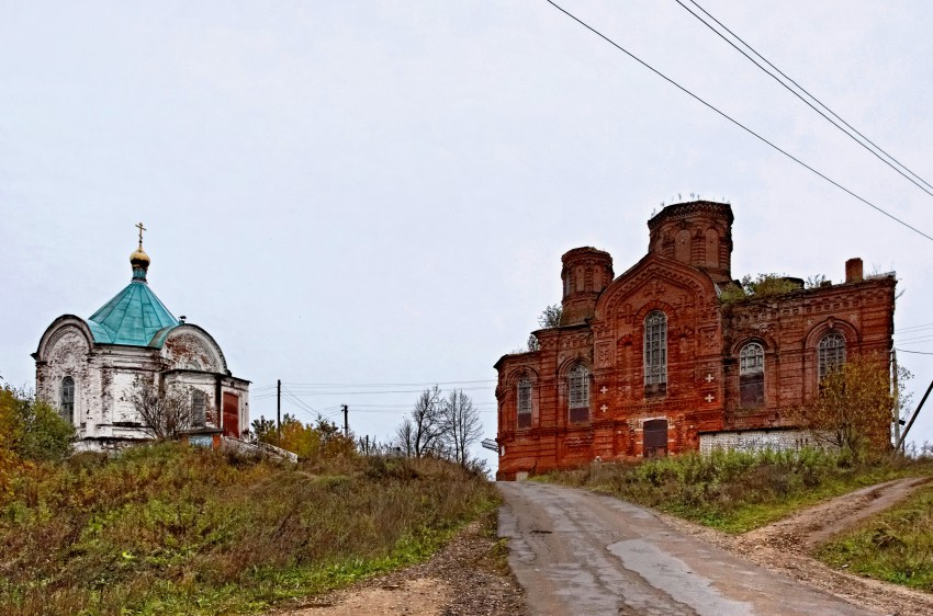 Никольский женский монастырь, Лежнево (Лежневский район, Ивановская область). общий вид в ландшафте