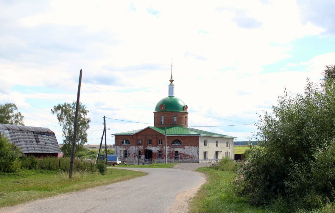 Церковь Воскресения Христова, Шипилово (Юрьев-Польский район, Владимирская область). общий вид в ландшафте