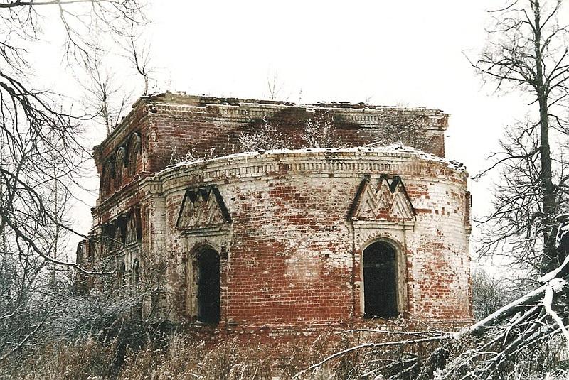 Глотово, урочище. Церковь Николая Чудотворца. фасады, Вид с восточной стороны.