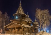 Церковь Димитрия Прилуцкого, Вид ночью<br>, Оленегорск, Оленегорск, город, Мурманская область