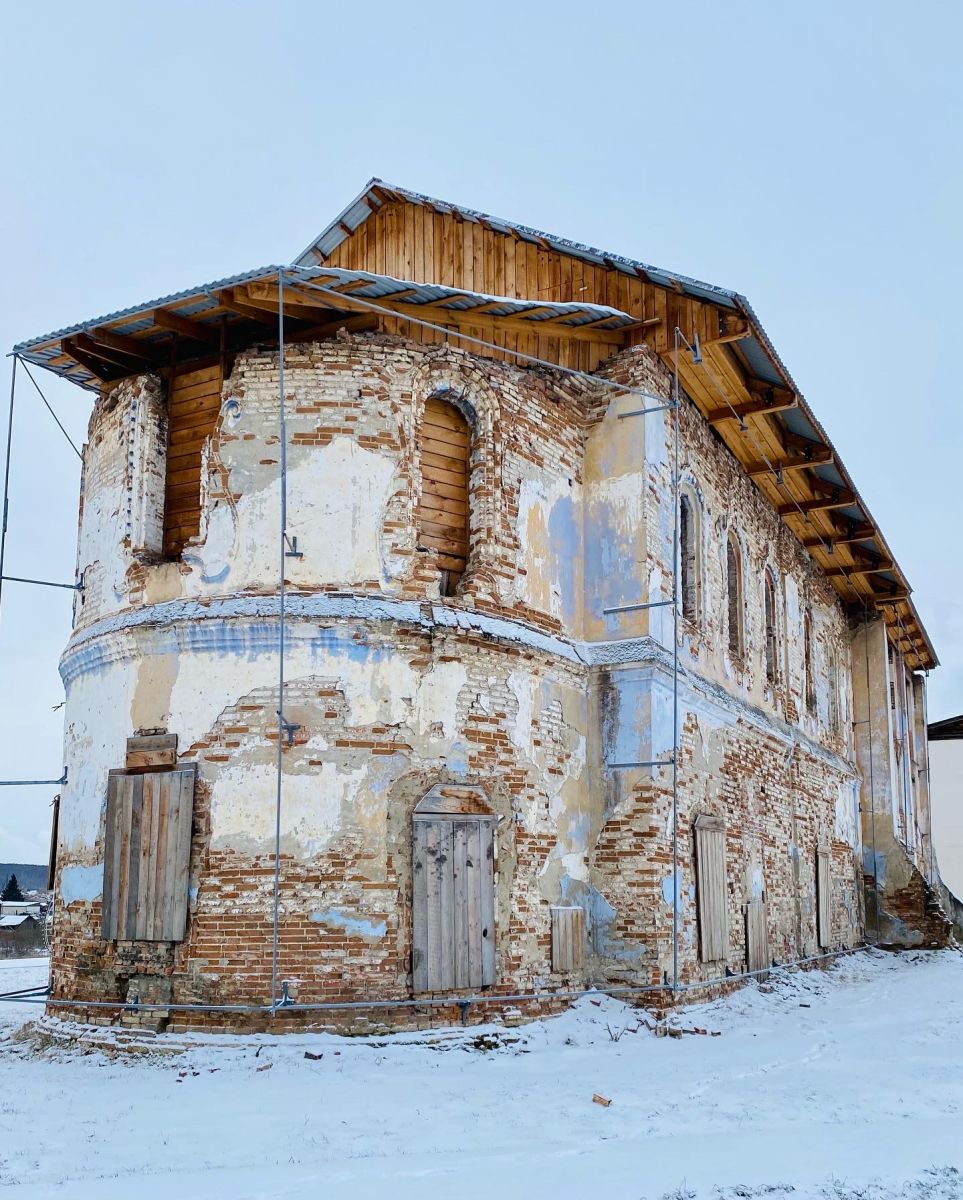 Сухобузимское. Церковь Троицы Живоначальной. фасады, Вид с востока 