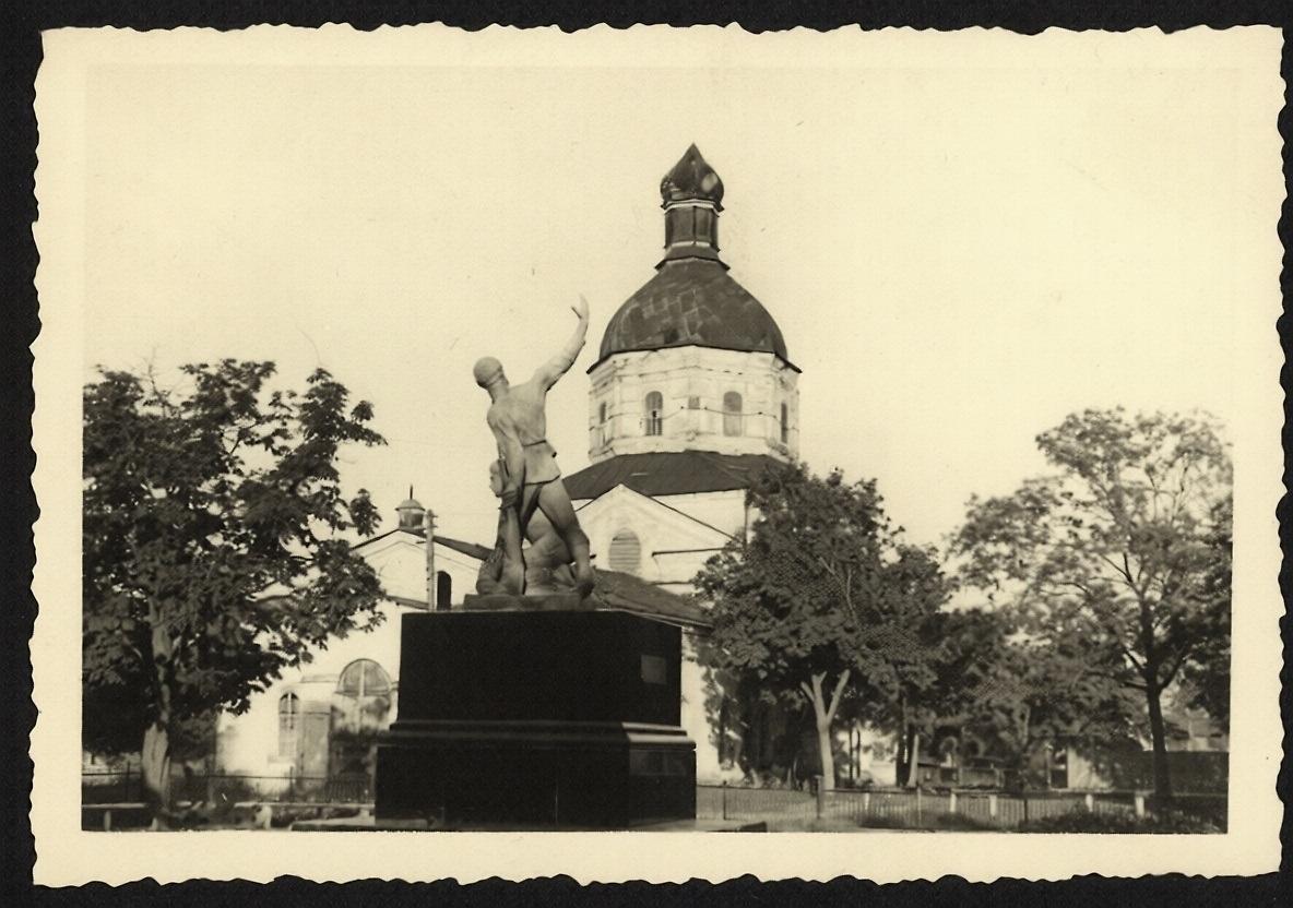 Фото 1941 г. с аукциона e-bay.de, архивная фотография. Церковь Спаса Преображения, Глухов (Шосткинский район, Украина, Сумская область)