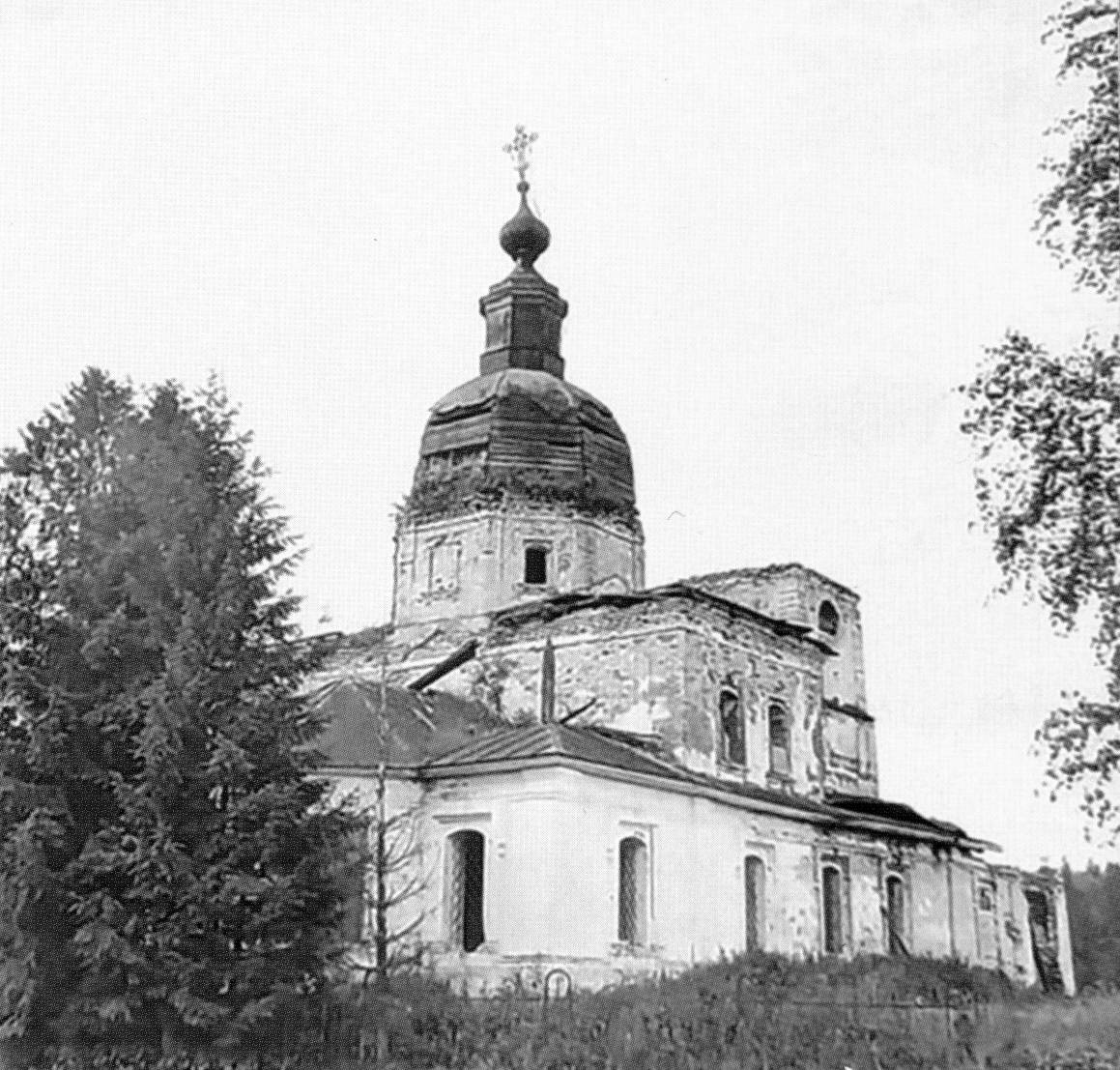 архивная фотография. Церковь Богоявления Господня, Игнатово (Вытегорский район, Вологодская область)