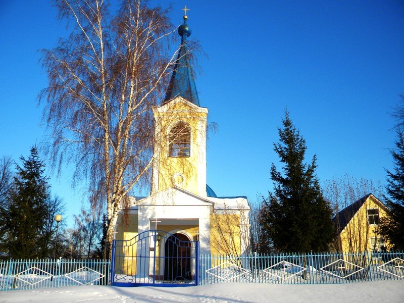 Церковь Вознесения Господня, Радьковка (Прохоровский район, Белгородская область). общий вид в ландшафте