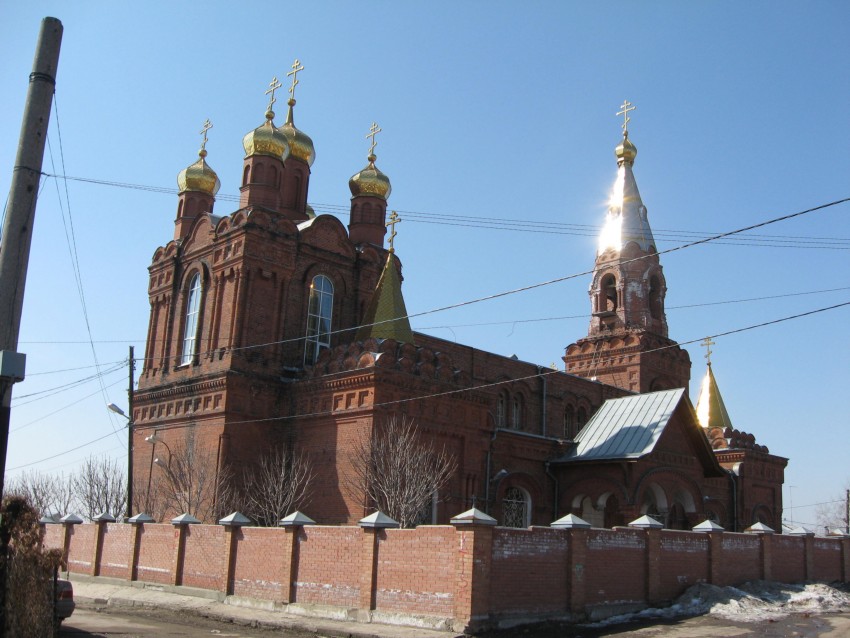 Запанской. Церковь Михаила Архангела. общий вид в ландшафте
