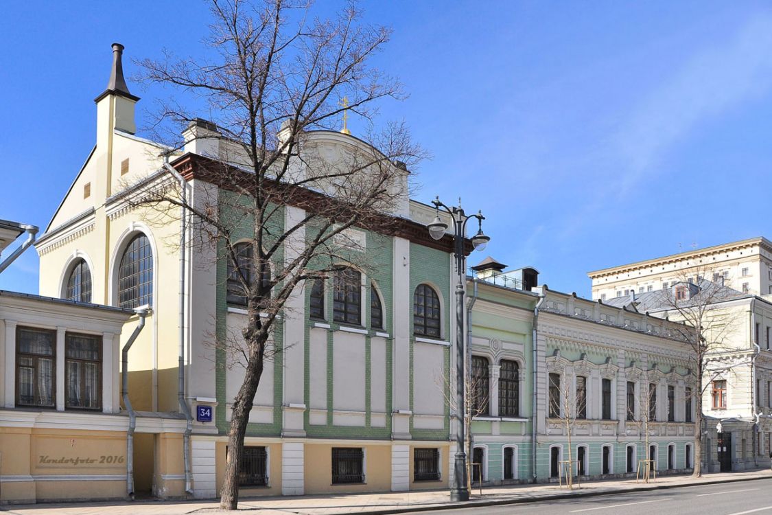 Марфо-Мариинская обитель милосердия. Домовая церковь Марфы и Марии при больничном корпусе, Якиманка (Центральный административный округ (ЦАО), г. Москва). фасады