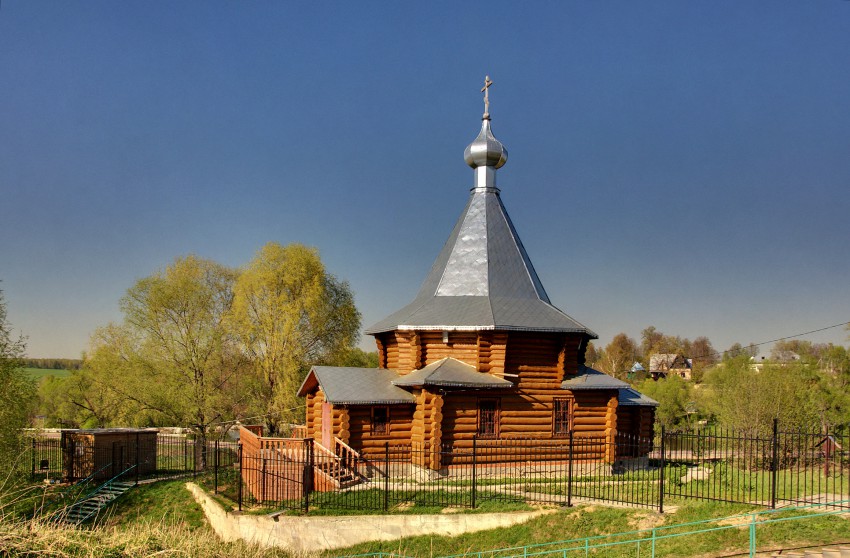 Церковь Рождества Христова, Мартыновское (Ступинский городской округ, Московская область). общий вид в ландшафте