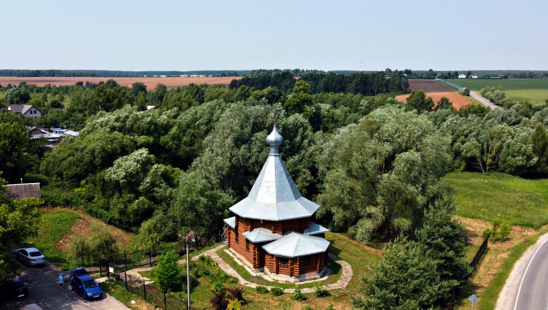 Церковь Рождества Христова, Мартыновское (Ступинский городской округ, Московская область). общий вид в ландшафте