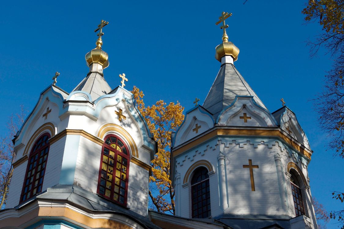 Церковь Успения Пресвятой Богородицы, Елгава (Елгавский край, г. Елгава, Латвия). архитектурные детали, Купола храма.