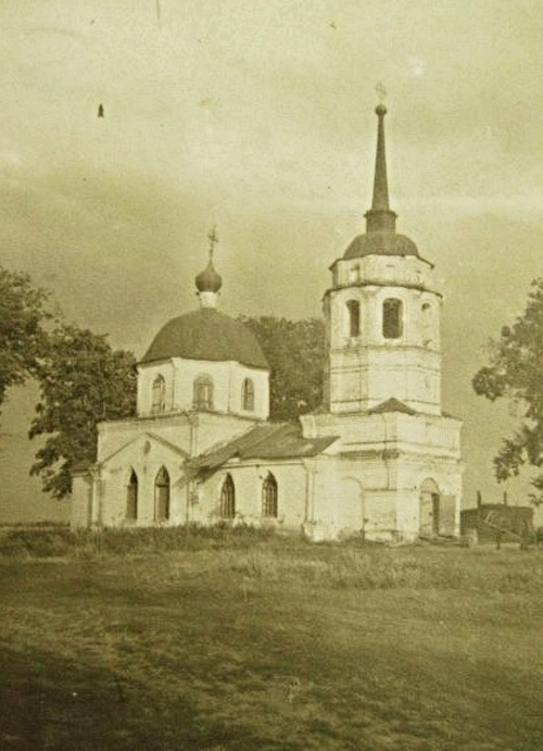 Церковь Екатерины, Алферьево, урочище (Шатковский район, Нижегородская область). архивная фотография, Фото 1947 г. (Целиков А.). ГКМФ. Общий вид с северо-запада.ГНИМА им. Щусева