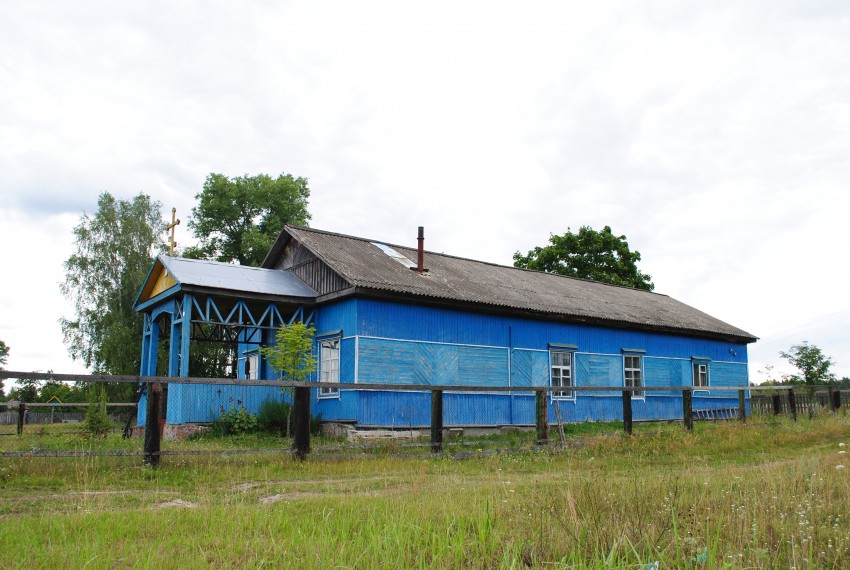 Кудрявец. Церковь Покрова Пресвятой Богородицы. общий вид в ландшафте, Южный фасад церкви