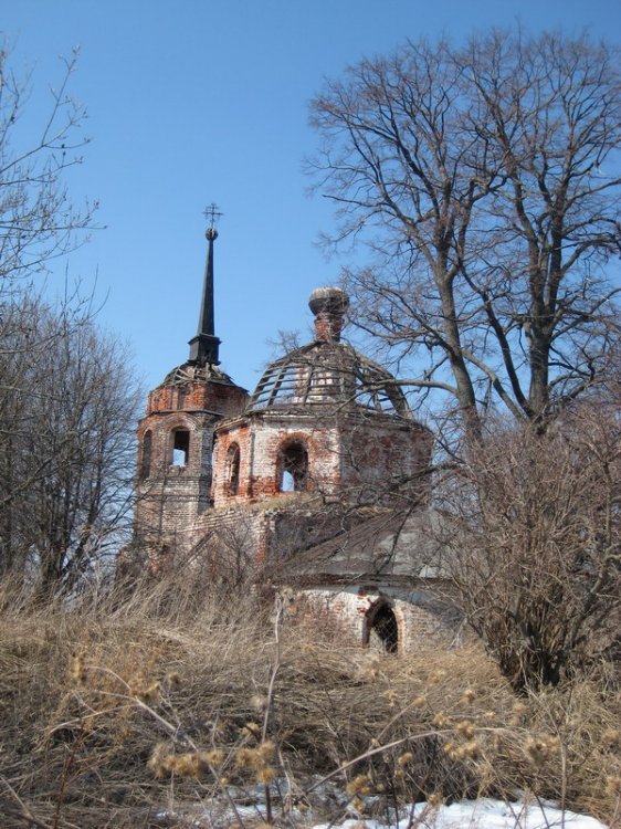 Алферьево, урочище. Церковь Екатерины. общий вид в ландшафте, Вид с востока
