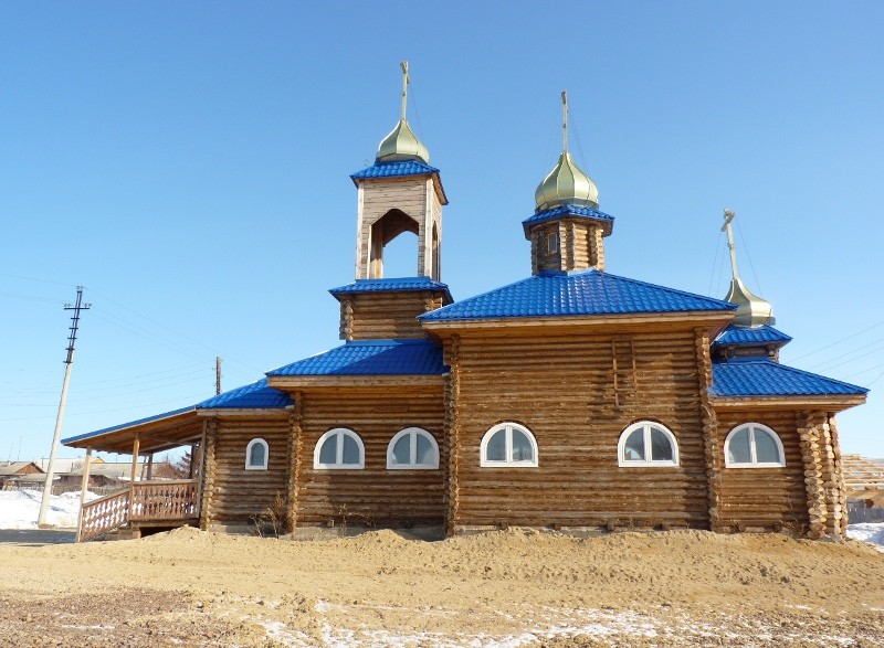 Церковь Кирилла и Мефодия, Элита (Емельяновский район, Красноярский край). общий вид в ландшафте