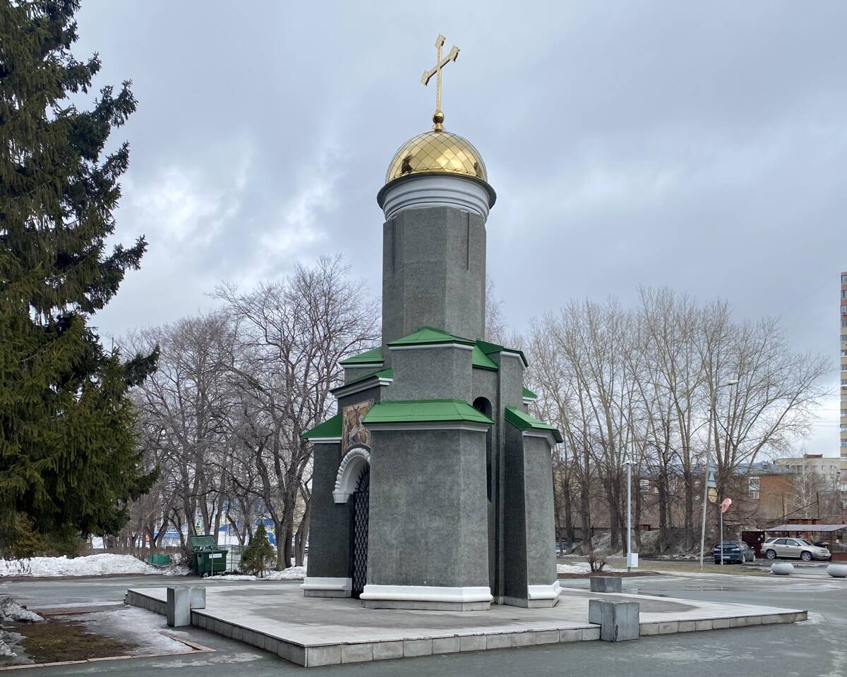 Часовня Георгия Победоносца, Новосибирск (Новосибирск, город, Новосибирская область). фасады, Вид с ЮЗ