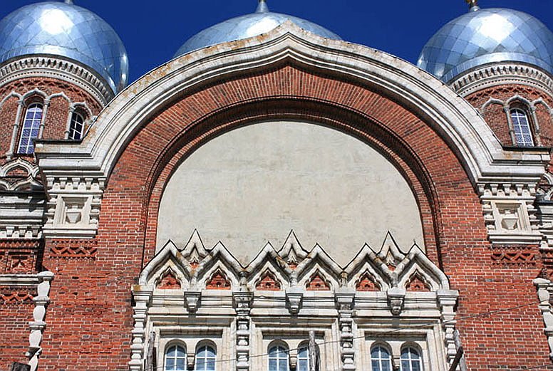 Церковь Николая Чудотворца, Котелино (Кадомский район, Рязанская область). архитектурные детали, Южный фасад основного обьема храма.