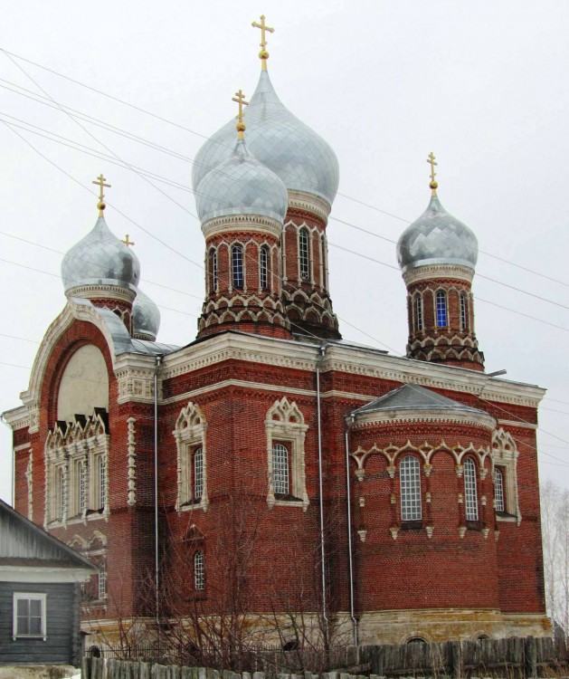 Котелино. Церковь Николая Чудотворца. фасады, вид с юго-востока