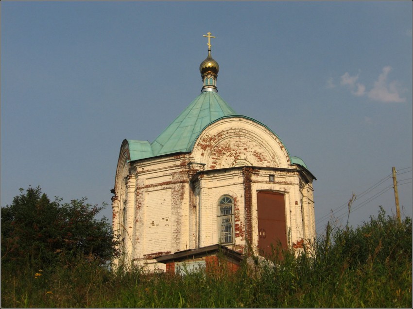 Никольский женский монастырь. Церковь Николая Чудотворца, Лежнево (Лежневский район, Ивановская область). общий вид в ландшафте