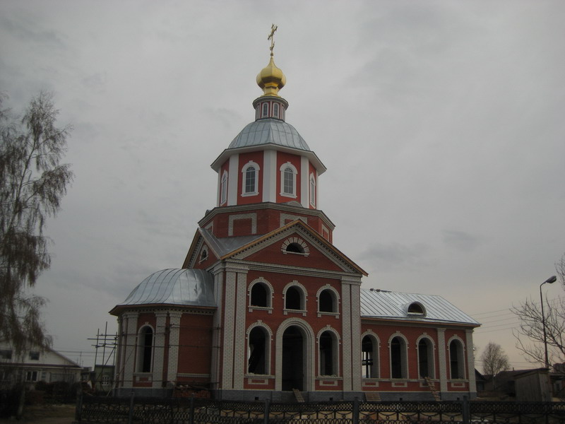Церковь Рождества Иоанна Предтечи (новая), Абрамово (Арзамасский район и г. Арзамас, Нижегородская область). фасады, Вид с севера