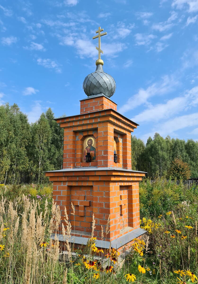 Серафима Саровского, часовня-столп, Колуберево (Ковровский район и г. Ковров, Владимирская область). фасады, Вид с юго-запада