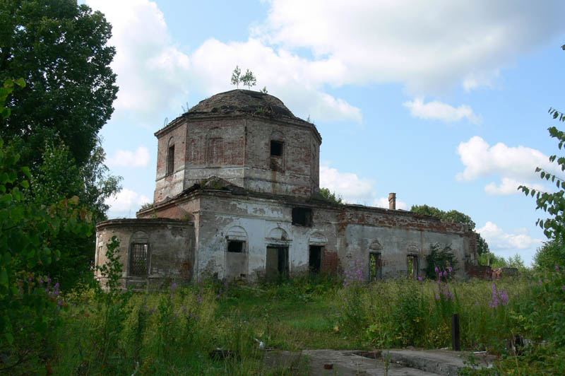 Дубровка. Церковь Вознесения Господня. фасады, вид с северо-востока