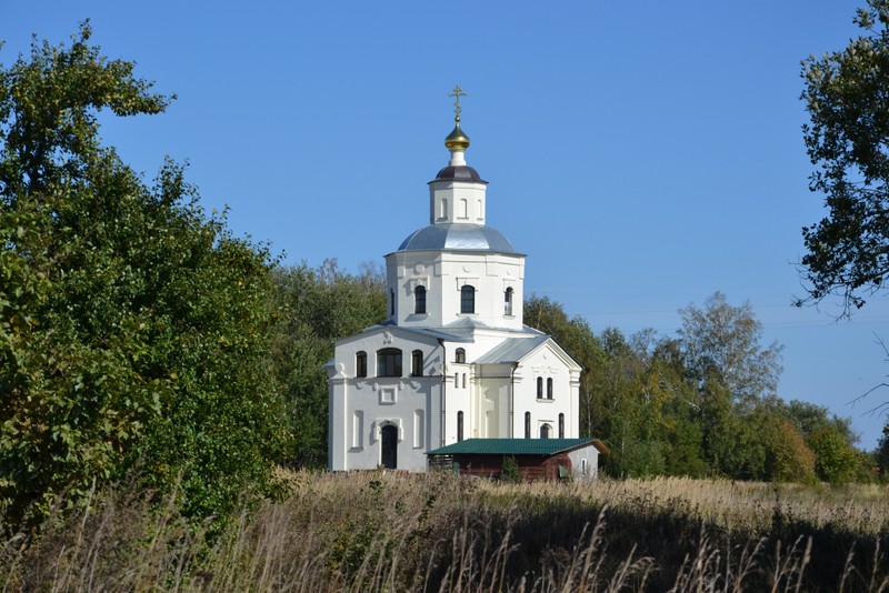 Церковь Димитрия Солунского, Желябуга (Залегощенский район, Орловская область). общий вид в ландшафте