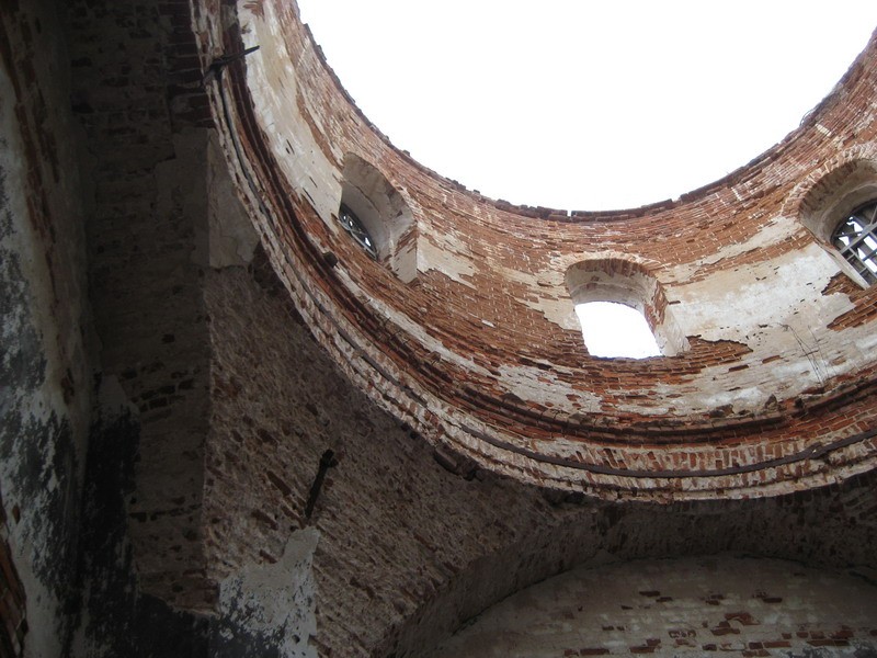 Церковь Николая Чудотворца, Ковакса (Арзамасский район и г. Арзамас, Нижегородская область). интерьер и убранство, Купол изнутри