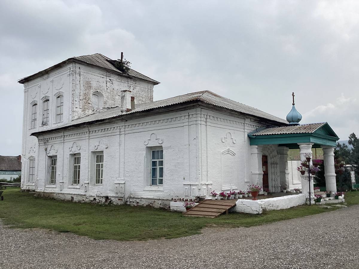 Вид с северо-запада, фасады. Троицкий Селенгинский мужской монастырь. Собор Троицы Живоначальной, Троицкое (Прибайкальский район, Республика Бурятия)