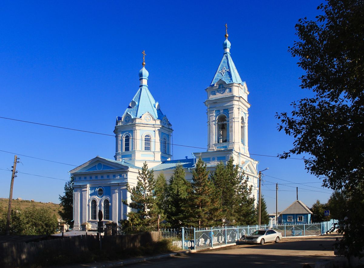 Кяхта. Церковь Успения Пресвятой Богородицы (новая). фасады, Вид с северо-запада