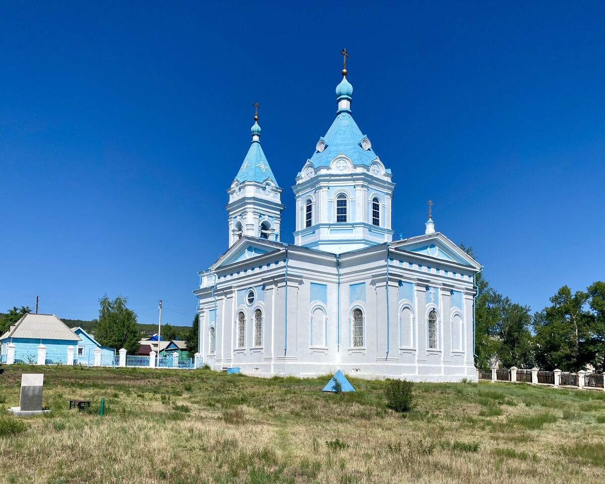 Церковь Успения Пресвятой Богородицы (новая), Кяхта (Кяхтинский район, Республика Бурятия). фасады, Вид с ЮВ