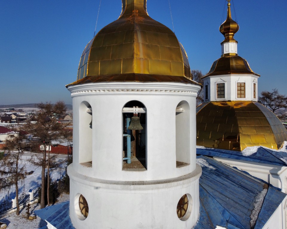 Церковь Казанской иконы Божией Матери, Усть-Куда (Иркутский район, Иркутская область). архитектурные детали, Колокольня