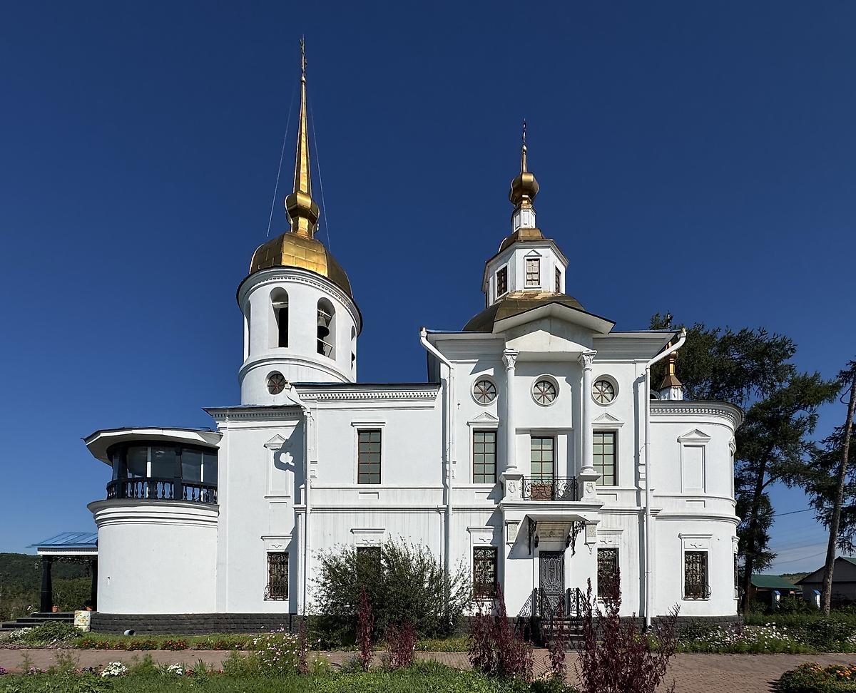 Вид с юга, фасады. Церковь Казанской иконы Божией Матери, Усть-Куда (Иркутский район, Иркутская область)