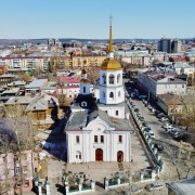Церковь Михаила Архангела (Харалампия), Вид с запада<br>, Иркутск, Иркутск, город, Иркутская область