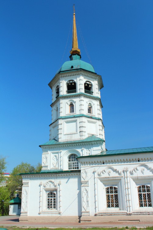Церковь Троицы Живоначальной, Иркутск (Иркутск, город, Иркутская область). архитектурные детали, Колокольня, вид с юга