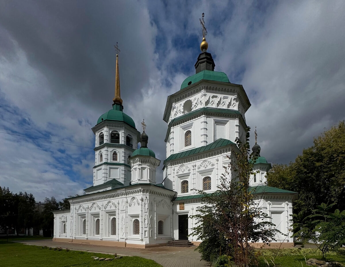 Церковь Троицы Живоначальной, Иркутск (Иркутск, город, Иркутская область). фасады, Вид с юго-востока