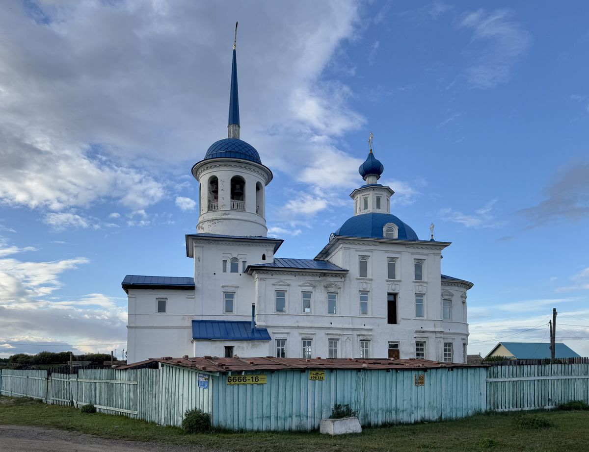 Вид с юга, фасады. Церковь Казанской иконы Божией Матери, Творогово (Кабанский район, Республика Бурятия)
